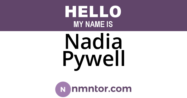 Nadia Pywell