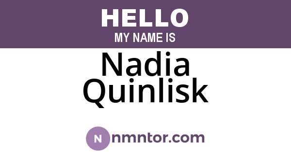 Nadia Quinlisk
