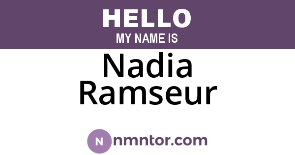 Nadia Ramseur