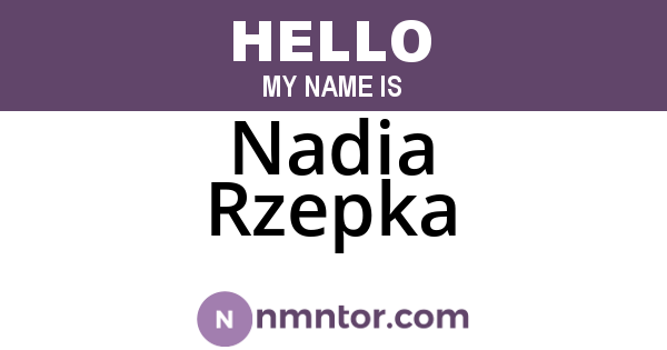 Nadia Rzepka