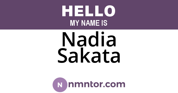 Nadia Sakata