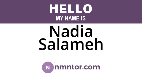 Nadia Salameh