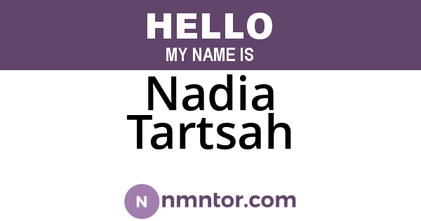 Nadia Tartsah