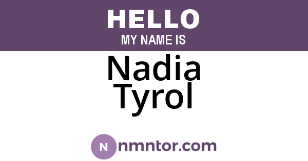 Nadia Tyrol