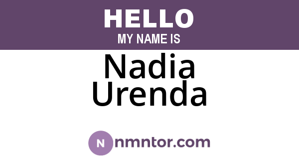 Nadia Urenda