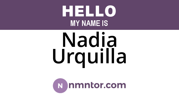 Nadia Urquilla