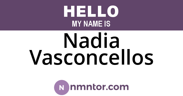 Nadia Vasconcellos