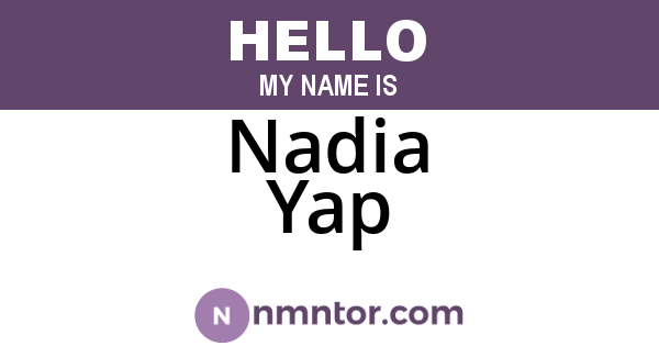 Nadia Yap