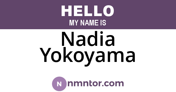 Nadia Yokoyama