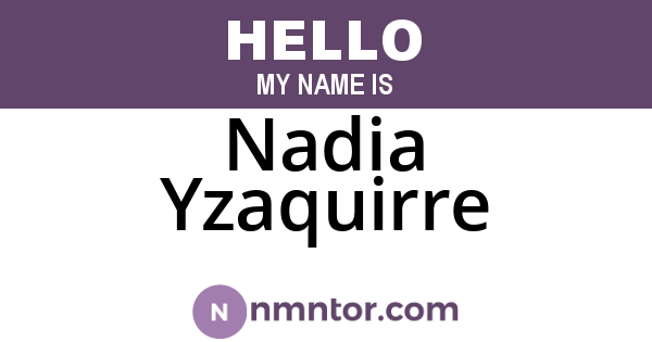 Nadia Yzaquirre