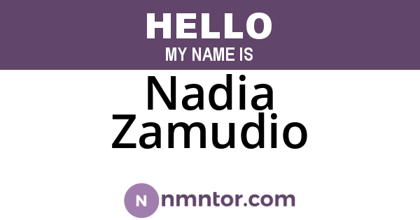 Nadia Zamudio