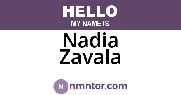 Nadia Zavala