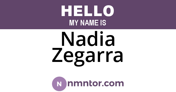Nadia Zegarra