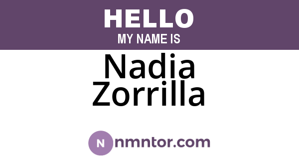 Nadia Zorrilla