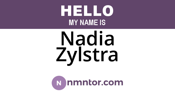 Nadia Zylstra