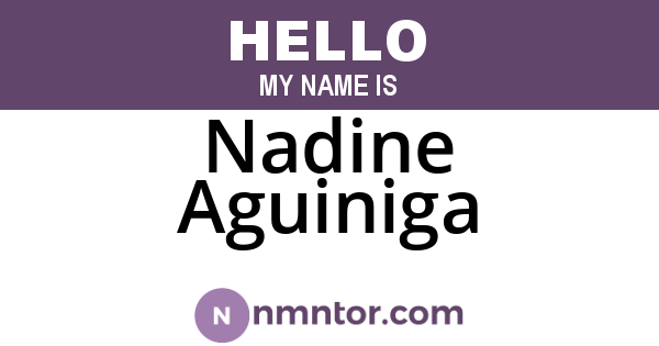 Nadine Aguiniga