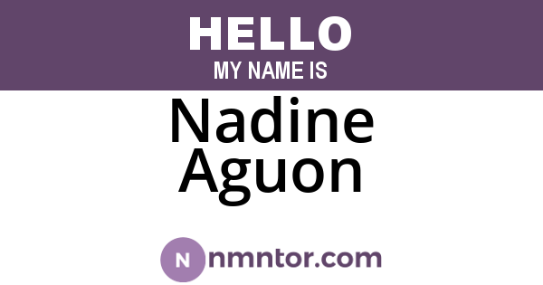 Nadine Aguon