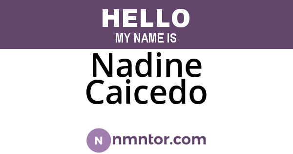 Nadine Caicedo