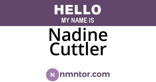 Nadine Cuttler