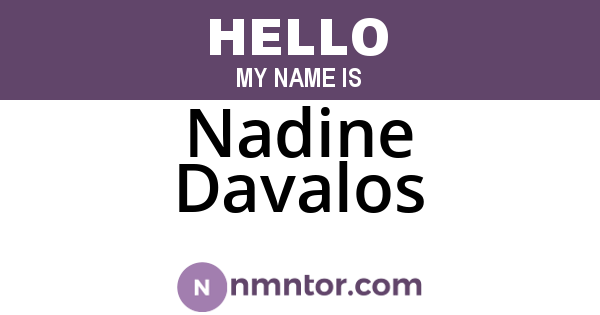 Nadine Davalos