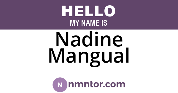 Nadine Mangual
