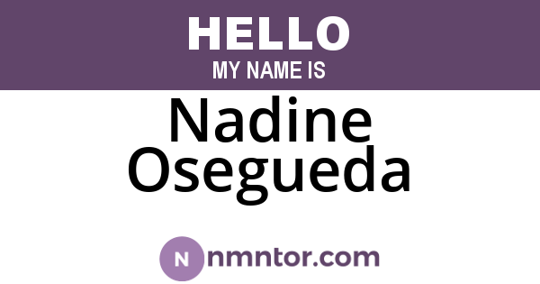 Nadine Osegueda