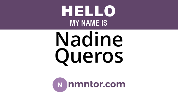 Nadine Queros