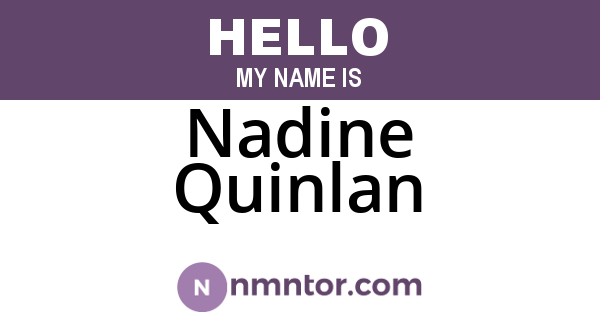 Nadine Quinlan
