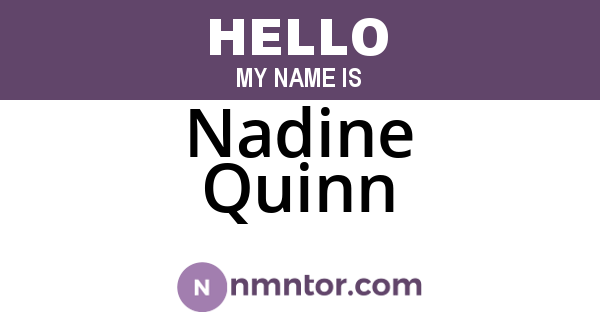 Nadine Quinn