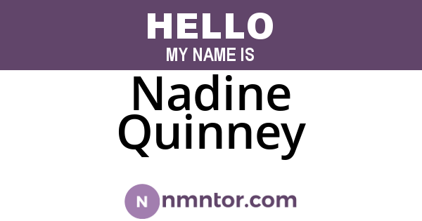 Nadine Quinney