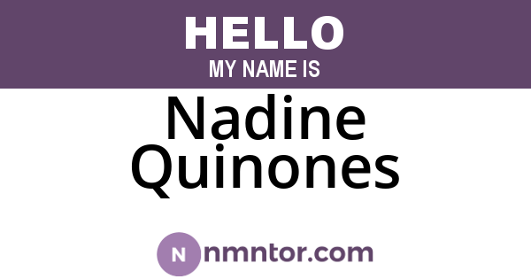 Nadine Quinones