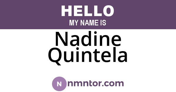 Nadine Quintela