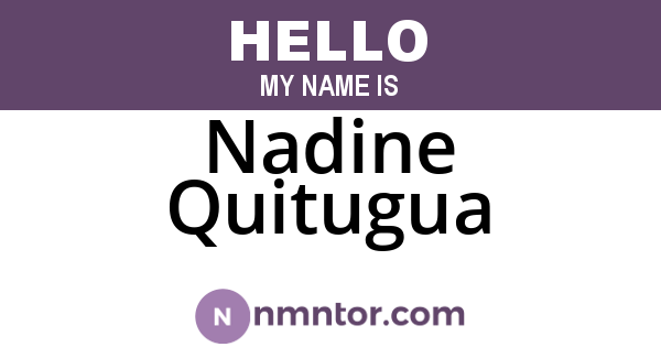 Nadine Quitugua