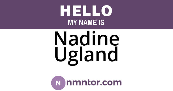 Nadine Ugland