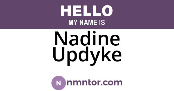 Nadine Updyke