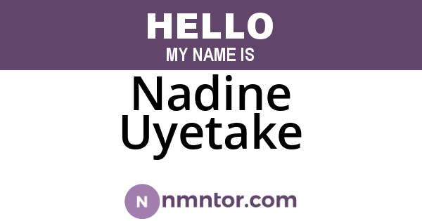 Nadine Uyetake
