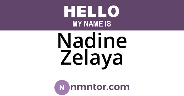 Nadine Zelaya