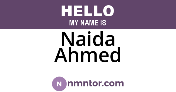 Naida Ahmed