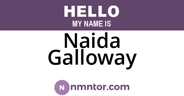Naida Galloway