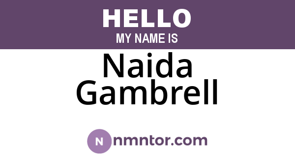 Naida Gambrell
