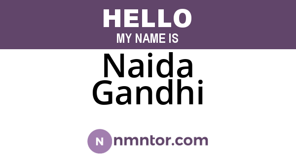 Naida Gandhi