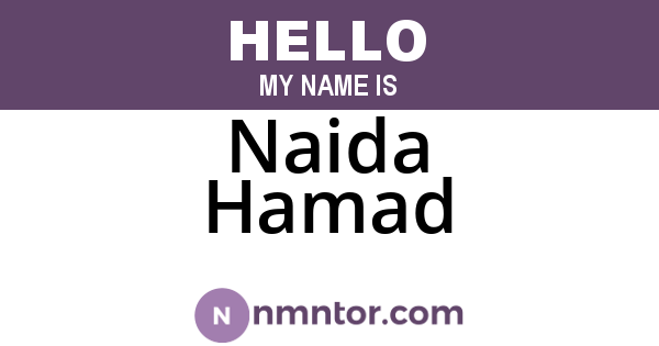 Naida Hamad