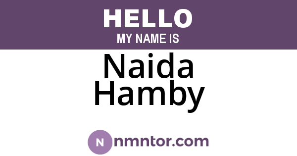 Naida Hamby