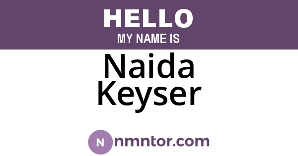 Naida Keyser