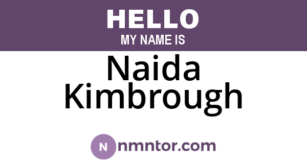 Naida Kimbrough