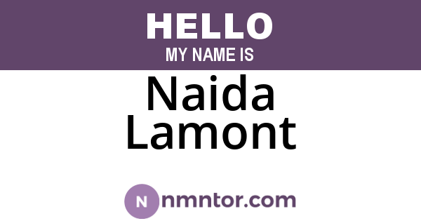Naida Lamont