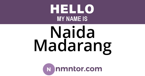 Naida Madarang