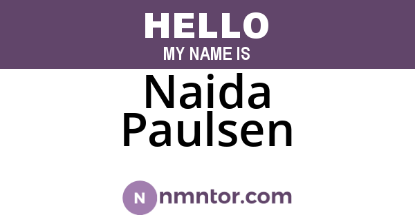 Naida Paulsen