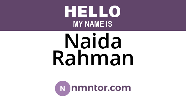 Naida Rahman