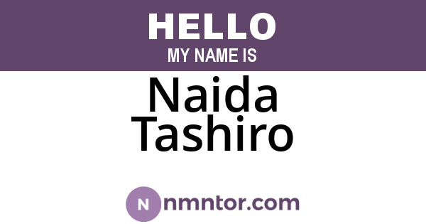 Naida Tashiro